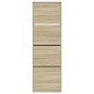 vidaXL Schuhschrank mit 4 Klappen Sonoma-Eiche 60x34x187,5 cm vidaXL Schuhschrank mit 4 Klappen Sonoma-Eiche 60x34x187,5 cm