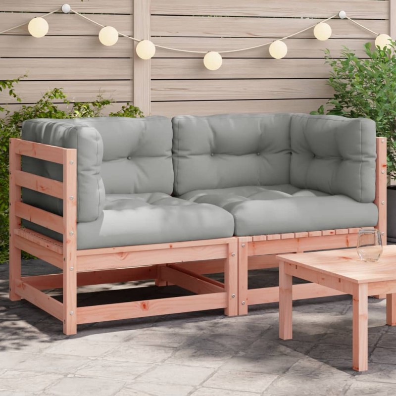 vidaXL Garten-Ecksofas mit Kissen 2 Stk. Massivholz Douglasie vidaXL Garten-Ecksofas mit Kissen 2 Stk. Massivholz Douglasie