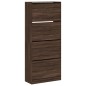 vidaXL Schuhschrank mit 4 Klappen Braun Eiche-Optik 80x34x187,5 cm vidaXL Schuhschrank mit 4 Klappen Braun Eiche-Optik 80x34x187,5 cm