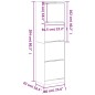 vidaXL Schuhschrank mit 4 Klappen Weiß 60x42x204 cm vidaXL Schuhschrank mit 4 Klappen Weiß 60x42x204 cm