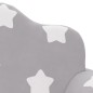 vidaXL Kindersofa 2-Sitzer Hellgrau mit Sternen Weich Plüsch vidaXL Kindersofa 2-Sitzer Hellgrau mit Sternen Weich Plüsch