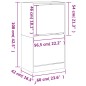 vidaXL Schuhschrank mit 2 Klappen Schwarz 60x42x108 cm vidaXL Schuhschrank mit 2 Klappen Schwarz 60x42x108 cm