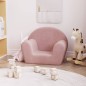 vidaXL Kindersofa Rosa Weich Plüsch vidaXL Kindersofa Rosa Weich Plüsch