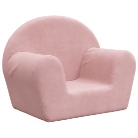 vidaXL Kindersofa Rosa Weich Plüsch