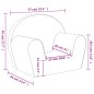 vidaXL Kindersofa Rosa Weich Plüsch vidaXL Kindersofa Rosa Weich Plüsch