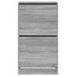 vidaXL Schuhschrank mit 2 Klappen Grau Sonoma 60x42x108 cm vidaXL Schuhschrank mit 2 Klappen Grau Sonoma 60x42x108 cm