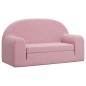 vidaXL Kinder-Schlafsofa 2-Sitzer Rosa Weicher Plüsch vidaXL Kinder-Schlafsofa 2-Sitzer Rosa Weicher Plüsch