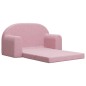 vidaXL Kinder-Schlafsofa 2-Sitzer Rosa Weicher Plüsch vidaXL Kinder-Schlafsofa 2-Sitzer Rosa Weicher Plüsch