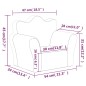 vidaXL Kindersofa Blau Weich Plüsch vidaXL Kindersofa Blau Weich Plüsch