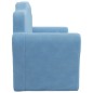 vidaXL Kindersofa 2-Sitzer Blau Weich Plüsch vidaXL Kindersofa 2-Sitzer Blau Weich Plüsch