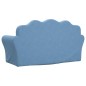 vidaXL Kindersofa 2-Sitzer Blau Weich Plüsch vidaXL Kindersofa 2-Sitzer Blau Weich Plüsch