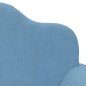 vidaXL Kindersofa 2-Sitzer Blau Weich Plüsch vidaXL Kindersofa 2-Sitzer Blau Weich Plüsch
