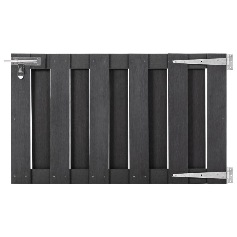 vidaXL Gartentor WPC 100 x 60 cm Grau vidaXL Gartentor WPC 100 x 60 cm Grau