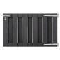 vidaXL Gartentor WPC 100 x 60 cm Grau vidaXL Gartentor WPC 100 x 60 cm Grau