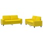 vidaXL 2-tlg. Sofagarnitur Hellgelb Stoff vidaXL 2-tlg. Sofagarnitur Hellgelb Stoff