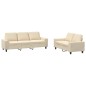 vidaXL 2-tlg. Sofagarnitur Creme Stoff vidaXL 2-tlg. Sofagarnitur Creme Stoff