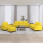 vidaXL 4-tlg. Sofagarnitur Hellgelb Stoff vidaXL 4-tlg. Sofagarnitur Hellgelb Stoff