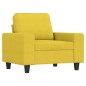 vidaXL 4-tlg. Sofagarnitur Hellgelb Stoff vidaXL 4-tlg. Sofagarnitur Hellgelb Stoff