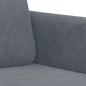 vidaXL 3-tlg. Sofagarnitur Dunkelgrau Samt vidaXL 3-tlg. Sofagarnitur Dunkelgrau Samt