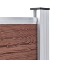 vidaXL Gartenzaun WPC 872x106 cm Braun vidaXL Gartenzaun WPC 872x106 cm Braun
