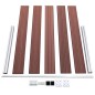 vidaXL Gartenzaun WPC 872x106 cm Braun vidaXL Gartenzaun WPC 872x106 cm Braun