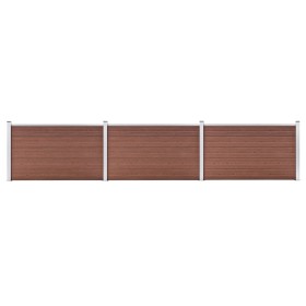 vidaXL Gartenzaun WPC 526x106 cm Braun