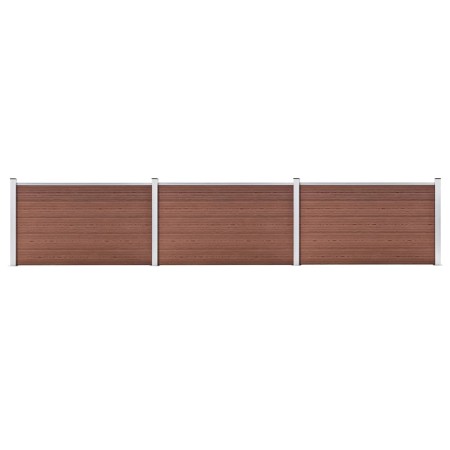 vidaXL Gartenzaun WPC 526x106 cm Braun