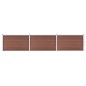 vidaXL Gartenzaun WPC 526x106 cm Braun vidaXL Gartenzaun WPC 526x106 cm Braun