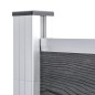 vidaXL Gartenzaun WPC 872x106 cm Grau vidaXL Gartenzaun WPC 872x106 cm Grau