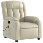 vidaXL Massagesessel Creme Kunstleder vidaXL Massagesessel Creme Kunstleder