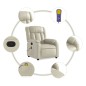 vidaXL Massagesessel Creme Kunstleder vidaXL Massagesessel Creme Kunstleder