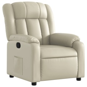 vidaXL Relaxsessel Creme Kunstleder