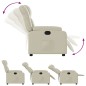 vidaXL Relaxsessel Creme Kunstleder