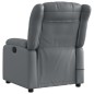 vidaXL Massagesessel Elektrisch Grau Kunstleder vidaXL Massagesessel Elektrisch Grau Kunstleder