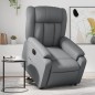 vidaXL Relaxsessel mit Aufstehhilfe Elektrisch Grau Kunstleder vidaXL Relaxsessel mit Aufstehhilfe Elektrisch Grau Kunstleder