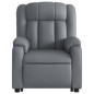 vidaXL Relaxsessel mit Aufstehhilfe Elektrisch Grau Kunstleder vidaXL Relaxsessel mit Aufstehhilfe Elektrisch Grau Kunstleder