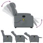 vidaXL Massagesessel mit Aufstehhilfe Elektrisch Grau Kunstleder vidaXL Massagesessel mit Aufstehhilfe Elektrisch Grau Kunstleder