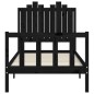 vidaXL Massivholzbett mit Kopfteil Schwarz 90x190 cm vidaXL Massivholzbett mit Kopfteil Schwarz 90x190 cm