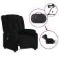 vidaXL Massagesessel Elektrisch Schwarz Stoff vidaXL Massagesessel Elektrisch Schwarz Stoff