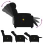vidaXL Massagesessel Elektrisch Schwarz Stoff vidaXL Massagesessel Elektrisch Schwarz Stoff