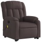 vidaXL Massagesessel mit Aufstehhilfe Dunkelbraun Stoff vidaXL Massagesessel mit Aufstehhilfe Dunkelbraun Stoff
