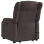 vidaXL Massagesessel mit Aufstehhilfe Dunkelbraun Stoff vidaXL Massagesessel mit Aufstehhilfe Dunkelbraun Stoff