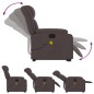 vidaXL Massagesessel mit Aufstehhilfe Dunkelbraun Stoff vidaXL Massagesessel mit Aufstehhilfe Dunkelbraun Stoff