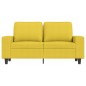 vidaXL 2-Sitzer-Sofa Hellgelb 120 cm Stoff vidaXL 2-Sitzer-Sofa Hellgelb 120 cm Stoff