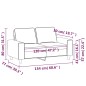 vidaXL 2-Sitzer-Sofa Hellgelb 120 cm Stoff vidaXL 2-Sitzer-Sofa Hellgelb 120 cm Stoff