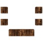 vidaXL 6-tlg. Wohnwand mit LED-Beleuchtung Räuchereiche Holzwerkstoff vidaXL 6-tlg. Wohnwand mit LED-Beleuchtung Räuchereiche Holzwerkstoff