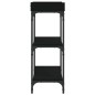 vidaXL Konsolentisch mit Ablagen Schwarz 100x30x80 cm vidaXL Konsolentisch mit Ablagen Schwarz 100x30x80 cm
