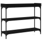 vidaXL Konsolentisch mit Ablagen Schwarz 100x30x80 cm vidaXL Konsolentisch mit Ablagen Schwarz 100x30x80 cm