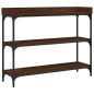 vidaXL Konsolentisch mit Ablagen Braun Eichen-Optik 100x30x80 cm vidaXL Konsolentisch mit Ablagen Braun Eichen-Optik 100x30x80 cm