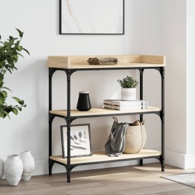 vidaXL Konsolentisch mit Ablagen Sonoma-Eiche 75x30x80 cm